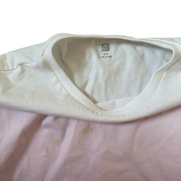 Uniqlo Girls Ombre Gradient T Shirt Lot Yellow Purple Size 9/10 - Picture 2 of 6